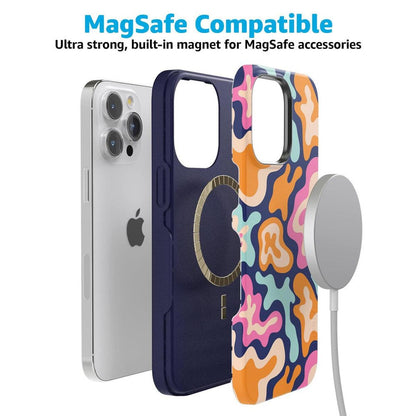 Midnight Color Splash | Abstract Retro Case iPhone Case get.casely