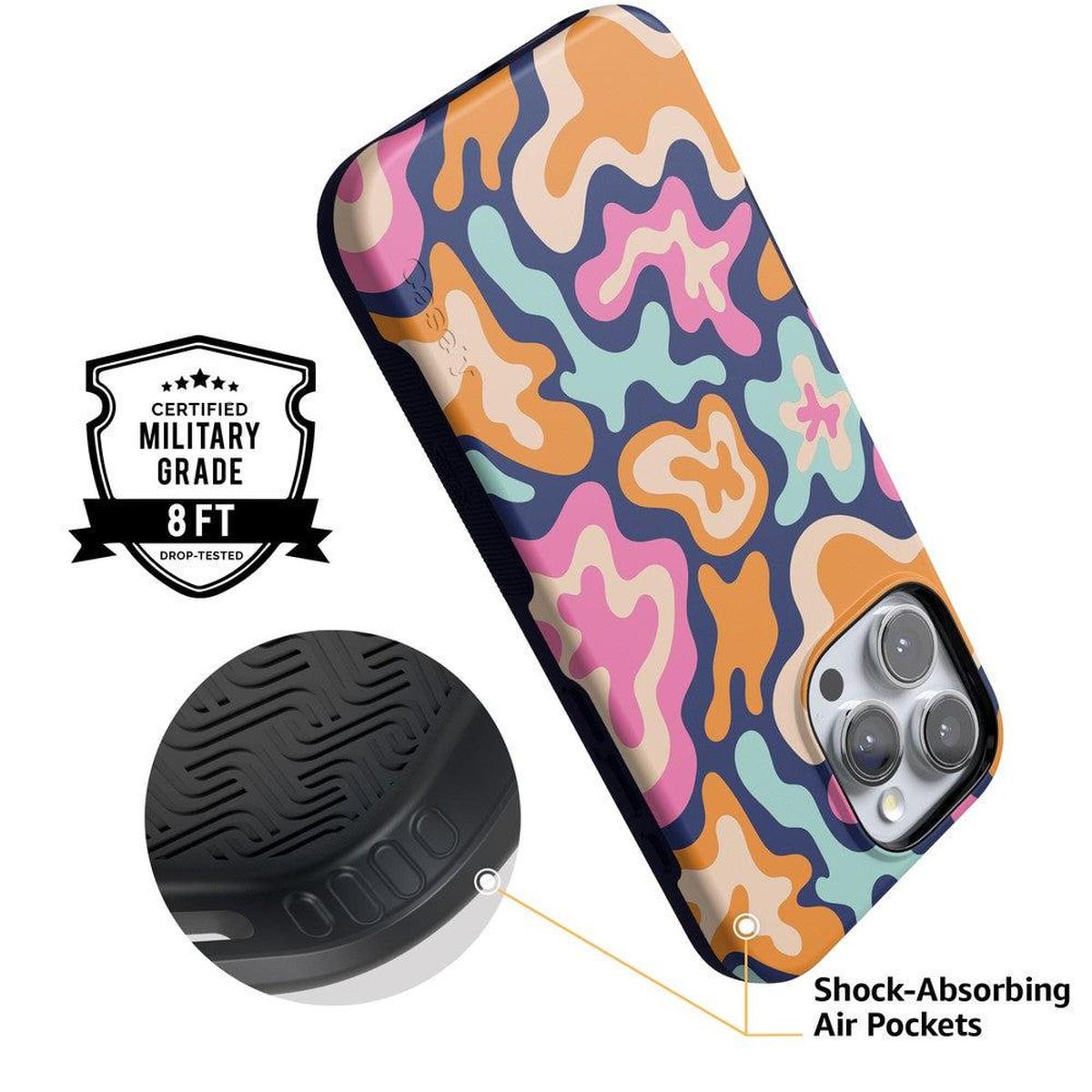 Midnight Color Splash | Abstract Retro Case iPhone Case get.casely