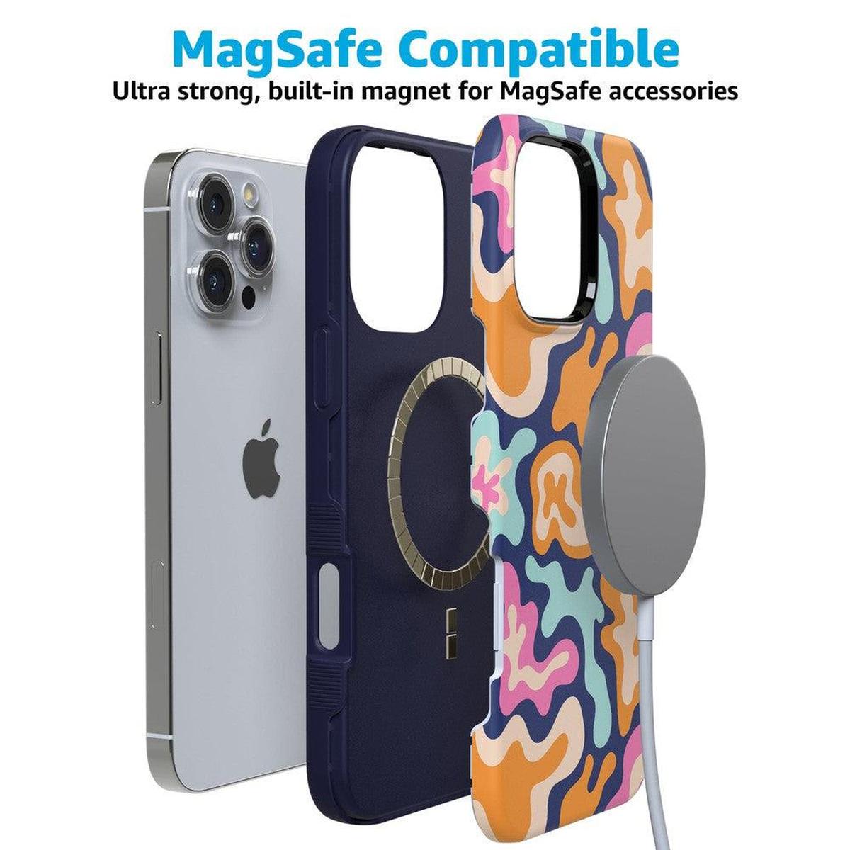 Midnight Color Splash | Abstract Retro Case iPhone Case get.casely