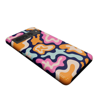 Midnight Color Splash | Abstract Retro Google Pixel Case Google Pixel Case Casetry
