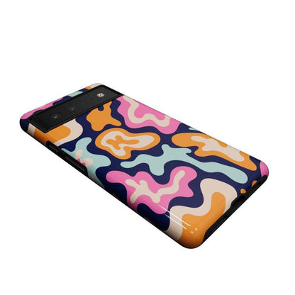 Midnight Color Splash | Abstract Retro Google Pixel Case Google Pixel Case Casetry