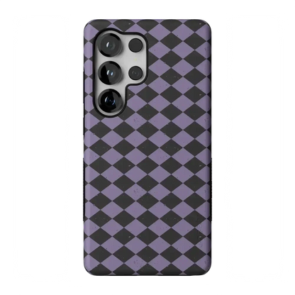 Midnight Hex | Purple Checkered Case Phone Case get.casely Bold Flex + MagSafe® Galaxy S26 Ultra