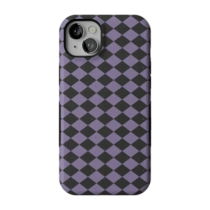 Midnight Hex | Purple Checkered Case Phone Case get.casely Bold Flex + MagSafe® iPhone 14 Plus