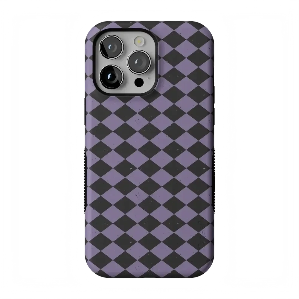 Midnight Hex | Purple Checkered Case Phone Case get.casely Bold Flex + MagSafe® iPhone 14 Pro Max