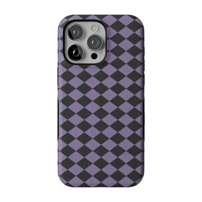 Midnight Hex | Purple Checkered Case Phone Case get.casely Bold Flex + MagSafe® iPhone 15 Pro Max