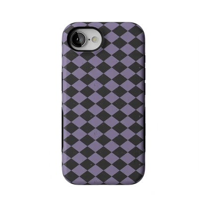 Midnight Hex | Purple Checkered Case Phone Case get.casely Bold Flex + MagSafe® iPhone 17e