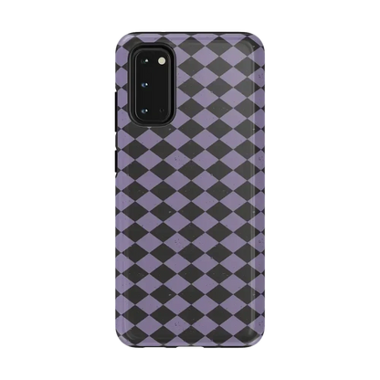 Midnight Hex | Purple Checkered Case Phone Case get.casely Essential Galaxy S20