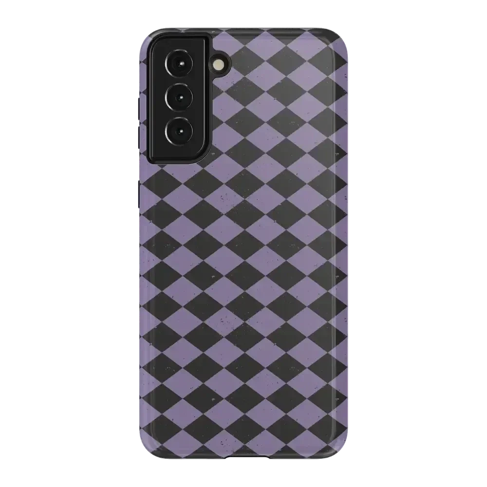 Midnight Hex | Purple Checkered Case Phone Case get.casely Essential Galaxy S21 Plus