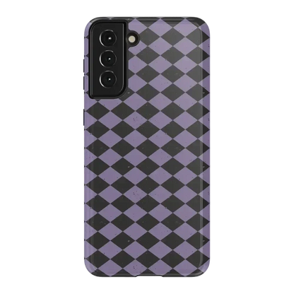 Midnight Hex | Purple Checkered Case Phone Case get.casely Essential Galaxy S21 Plus
