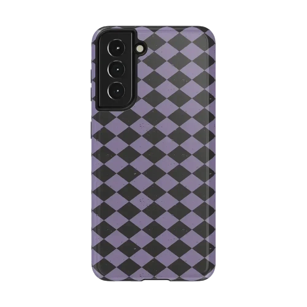 Midnight Hex | Purple Checkered Case Phone Case get.casely Essential Galaxy S21