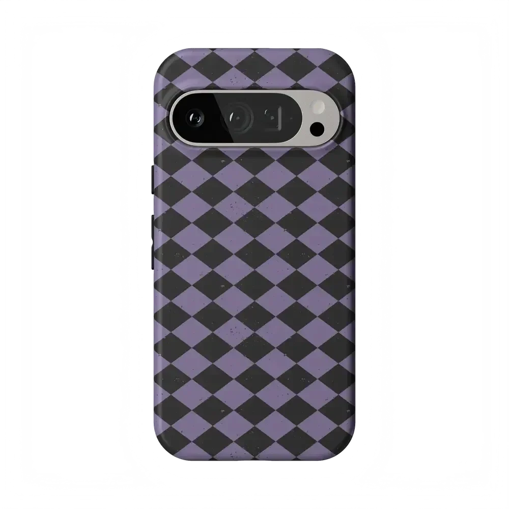 Midnight Hex | Purple Checkered Case Phone Case get.casely Essential Google Pixel 9 Pro