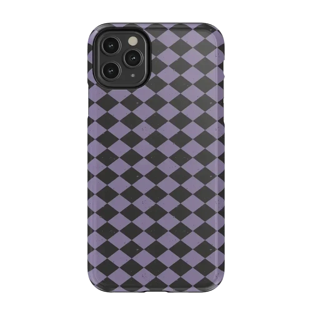 Midnight Hex | Purple Checkered Case Phone Case get.casely Essential iPhone 11 Pro Max