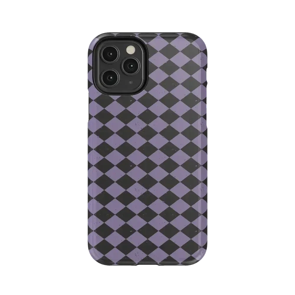 Midnight Hex | Purple Checkered Case Phone Case get.casely Essential iPhone 11 Pro