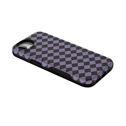 Midnight Hex | Purple Checkered Case Phone Case get.casely
