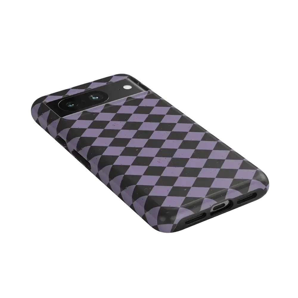 Midnight Hex | Purple Checkered Case Phone Case get.casely