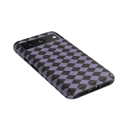 Midnight Hex | Purple Checkered Case Phone Case get.casely