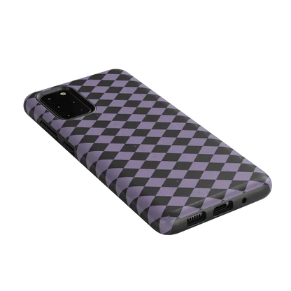 Midnight Hex | Purple Checkered Case Phone Case get.casely