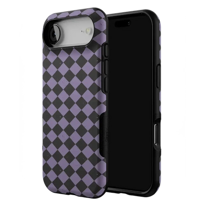 Midnight Hex | Purple Checkered Case Phone Case get.casely