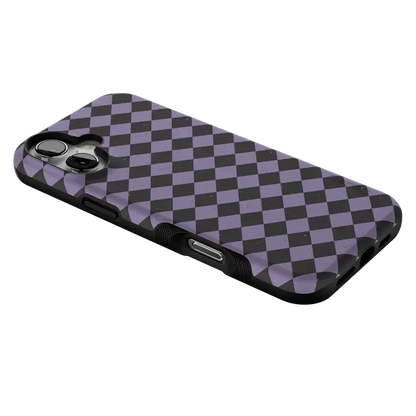 Midnight Hex | Purple Checkered Case Phone Case get.casely