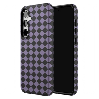Midnight Hex | Purple Checkered Case Phone Case get.casely