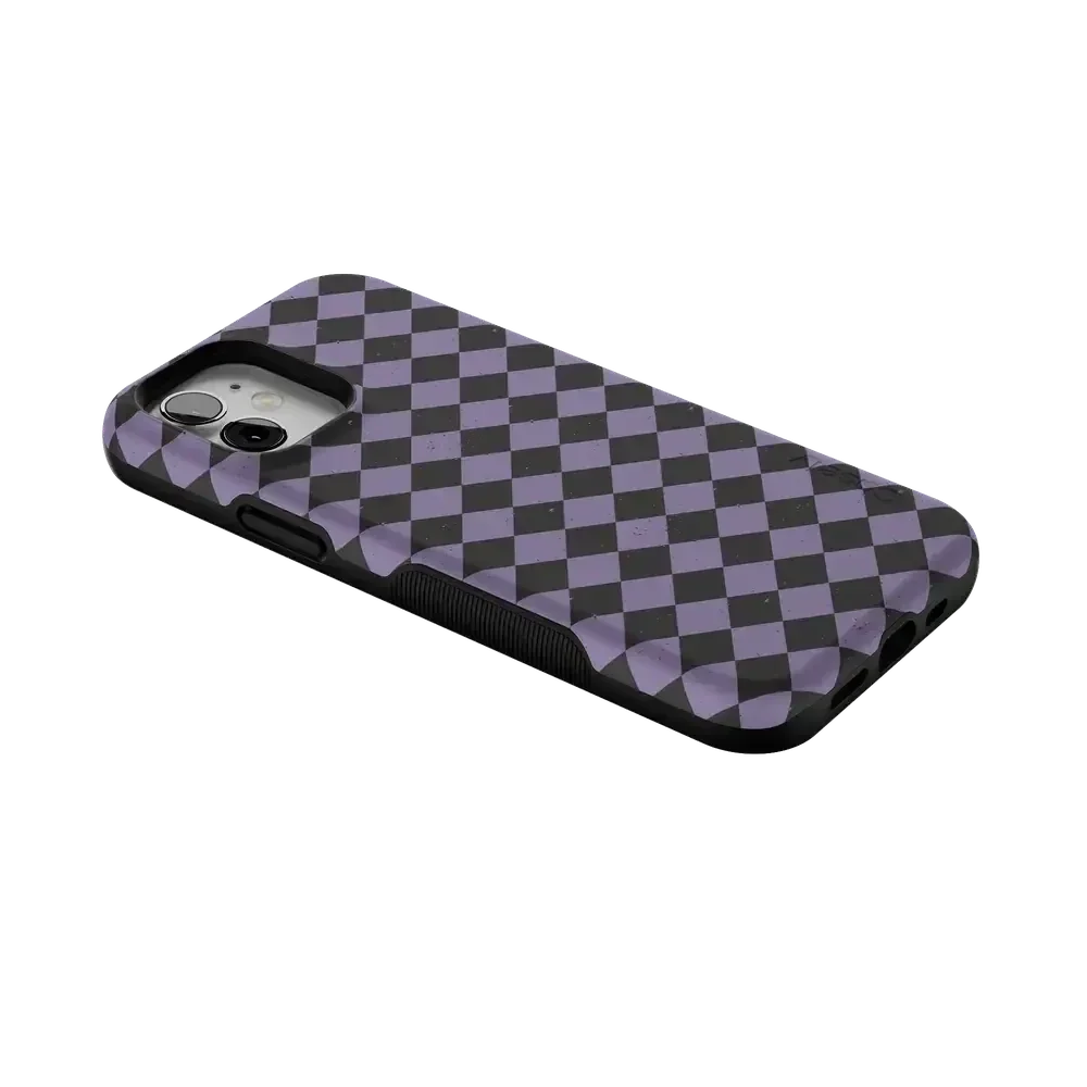 Midnight Hex | Purple Checkered Case Phone Case get.casely