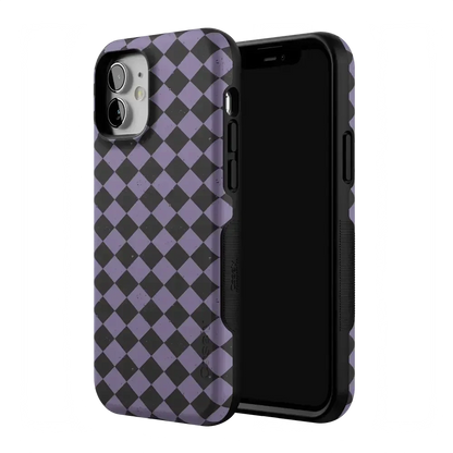Midnight Hex | Purple Checkered Case Phone Case get.casely