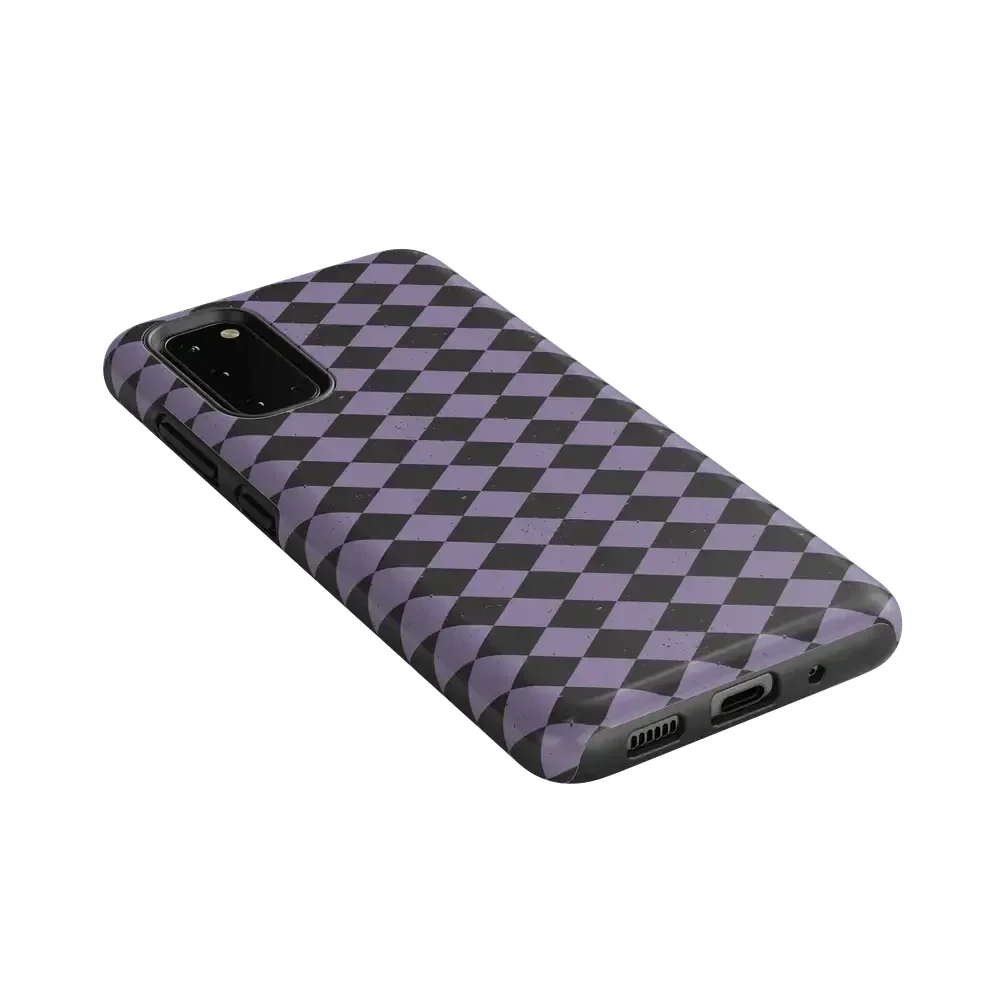 Midnight Hex | Purple Checkered Case Phone Case get.casely