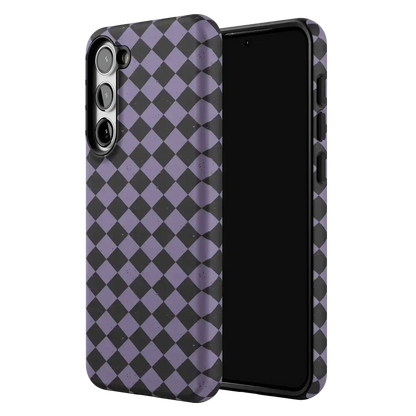 Midnight Hex | Purple Checkered Case Phone Case get.casely