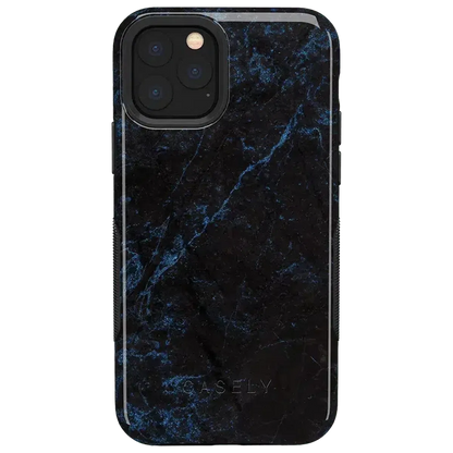 Midnight Marble | Black & Navy Case iPhone Case get.casely Bold iPhone 11 Pro
