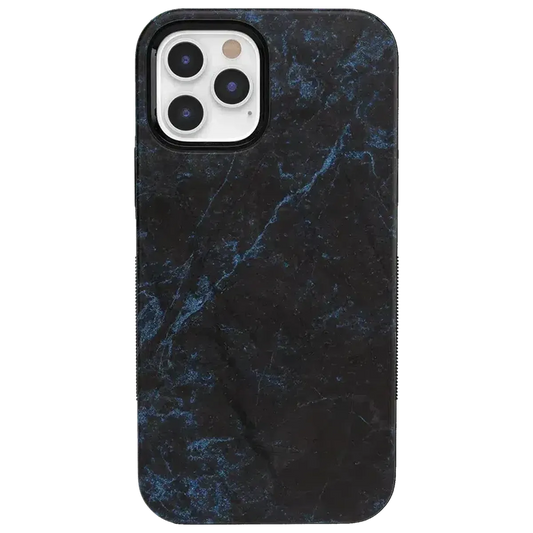 Midnight Marble | Black & Navy Case iPhone Case get.casely Bold iPhone 12 Pro Max