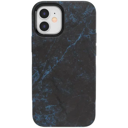Midnight Marble | Black & Navy Case iPhone Case get.casely Bold iPhone 12 Mini
