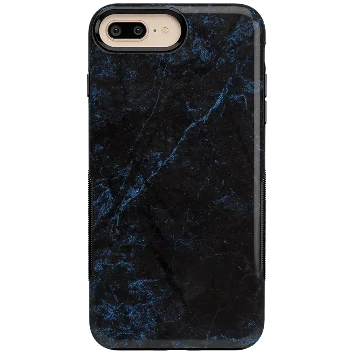 Midnight Marble | Black & Navy Case iPhone Case get.casely Bold iPhone 6/7/8 Plus