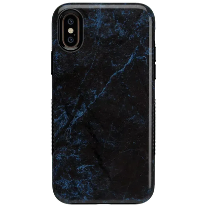 Midnight Marble | Black & Navy Case iPhone Case get.casely Bold iPhone XS Max