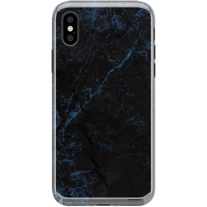 Midnight Marble | Black & Navy Case iPhone Case get.casely Classic iPhone X / XS