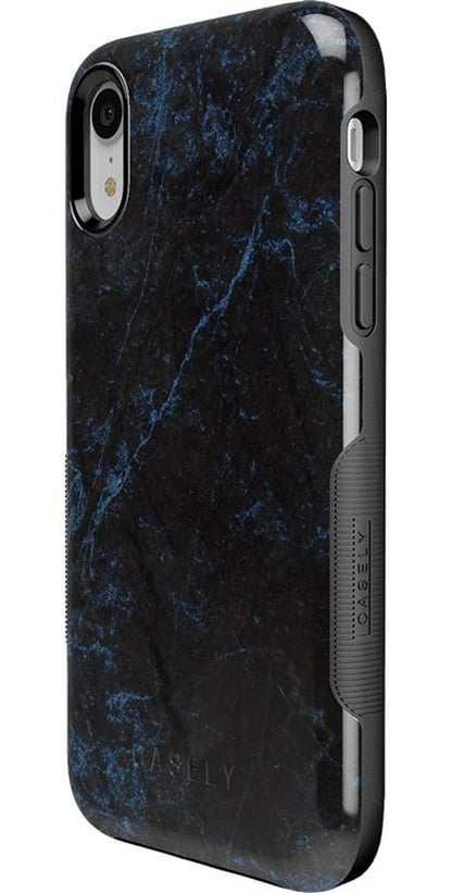 Midnight Marble | Black & Navy Case iPhone Case get.casely