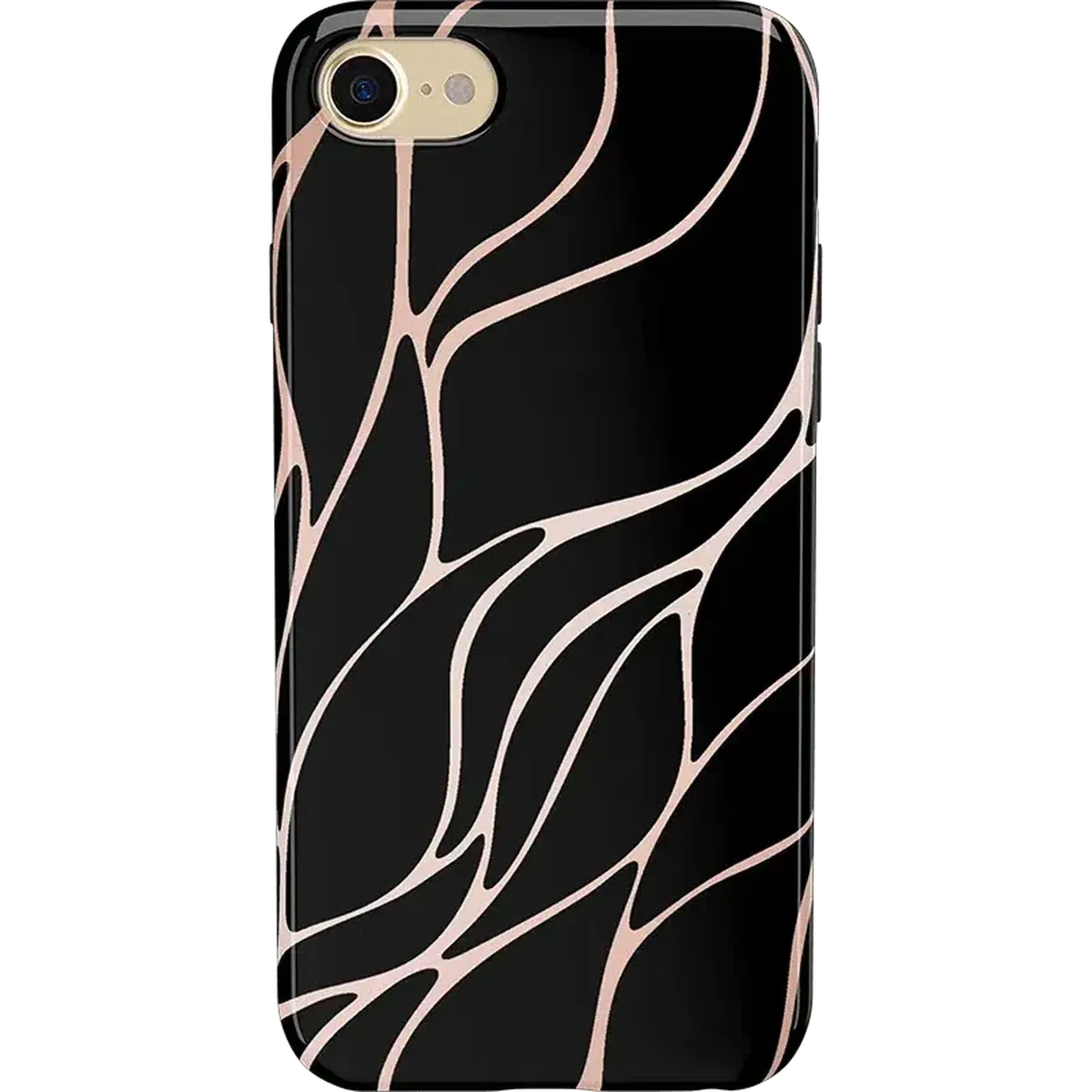 Midnight Ride | Black and Gold Metallic Waves Case iPhone Case get.casely Classic iPhone 6/7/8