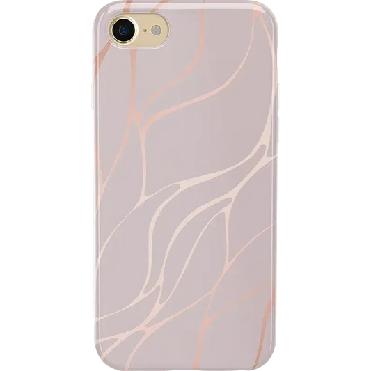 Midnight Ride | Pink and Gold Metallic Waves Case iPhone Case get.casely Classic iPhone 6/7/8
