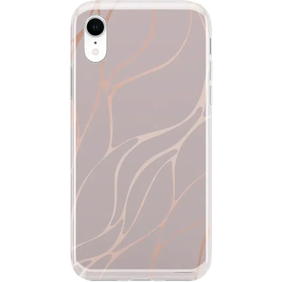 Midnight Ride | Pink and Gold Metallic Waves Case iPhone Case get.casely Classic iPhone XR