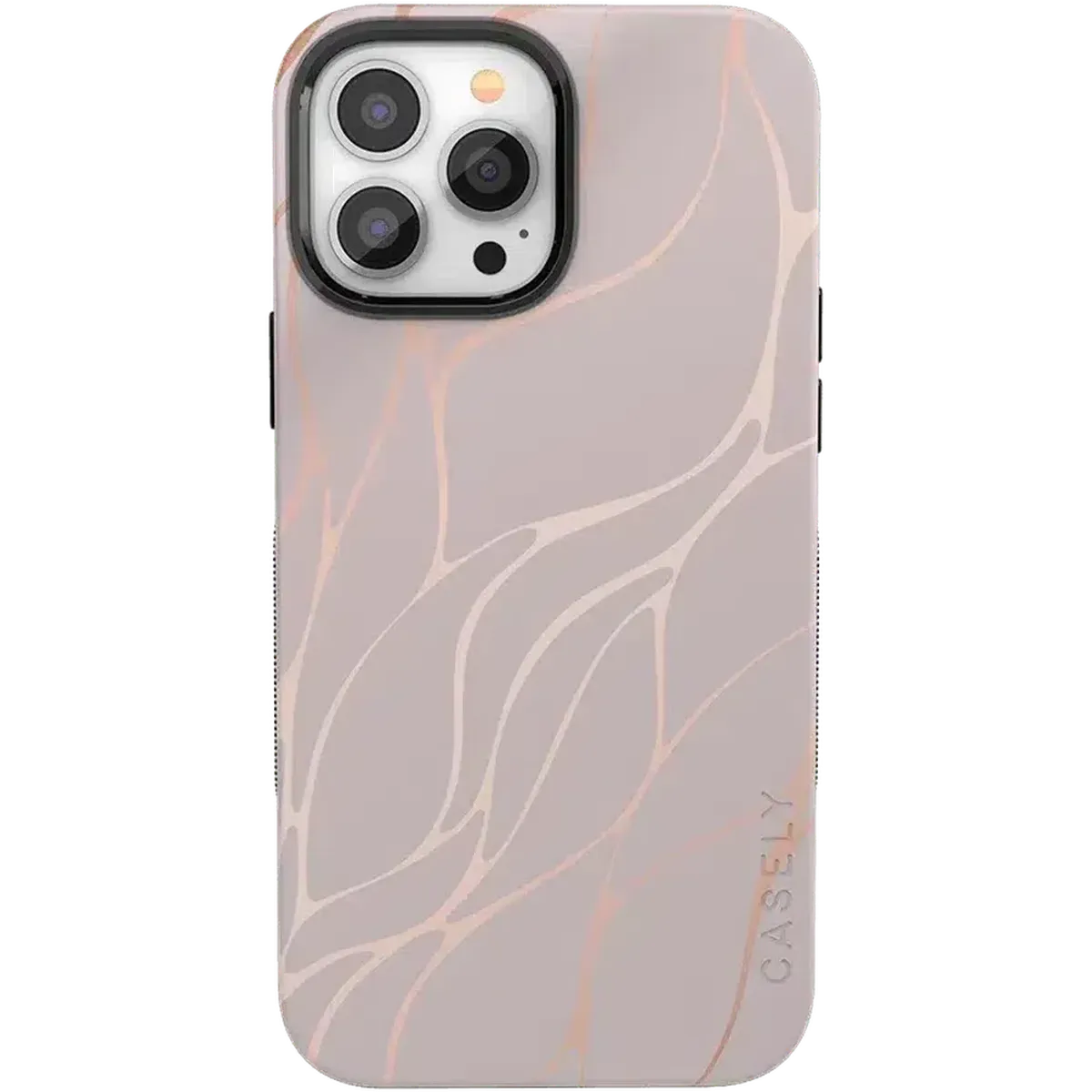 Midnight Ride | Pink and Gold Metallic Waves Case iPhone Case get.casely