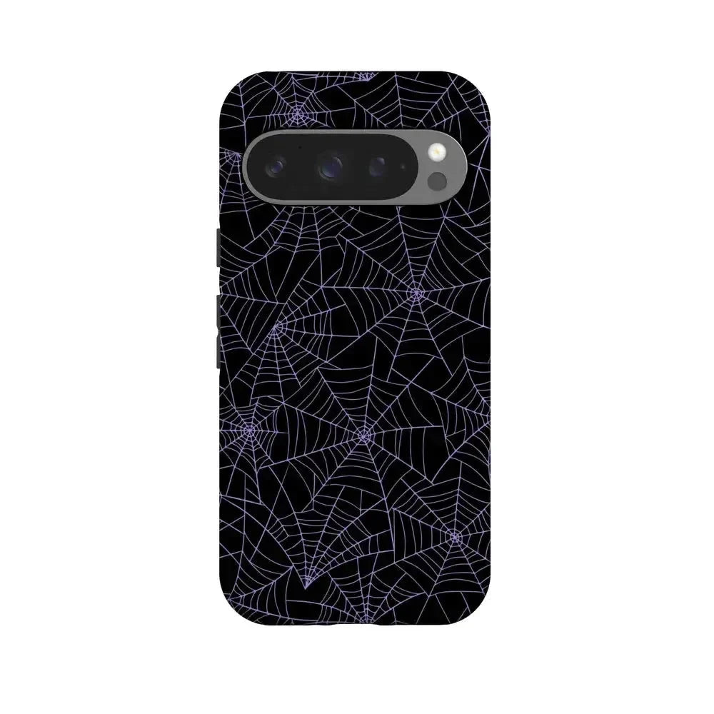Midnight Web | Spider Web Case Phone Case Casetry Essential + MagSafe® Google Pixel 10 Pro