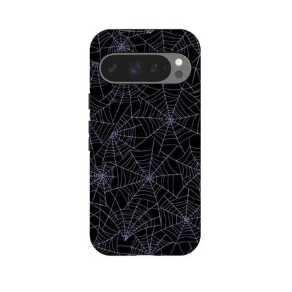 Midnight Web | Spider Web Case Phone Case Casetry Essential + MagSafe® Google Pixel 10 Pro