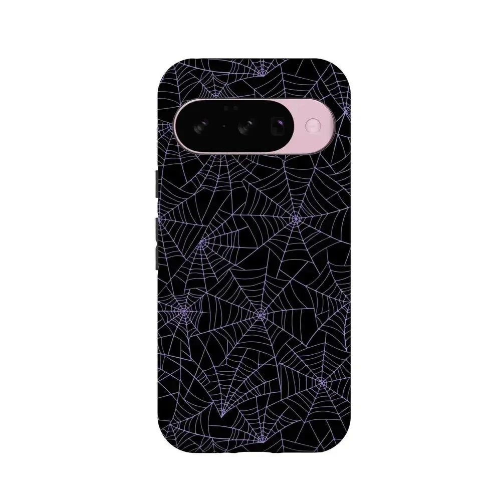 Midnight Web | Spider Web Case Phone Case Casetry Essential + MagSafe® Google Pixel 10