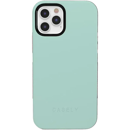 Mint Green on Pink | Ultra-Protective Bold Case iPhone Case get.casely Bold iPhone 12 Pro Max