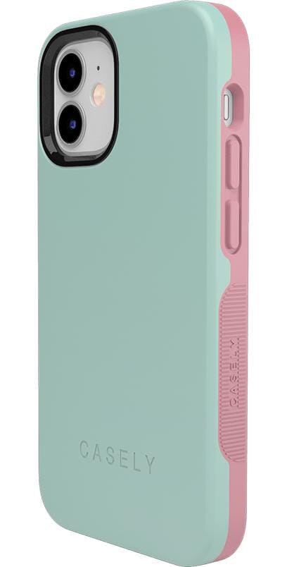 Mint Green on Pink | Ultra-Protective Bold Case iPhone Case get.casely