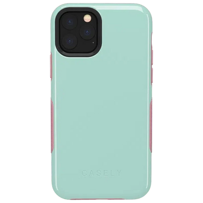Mint Green on Pink | Ultra-Protective Bold Case iPhone Case get.casely