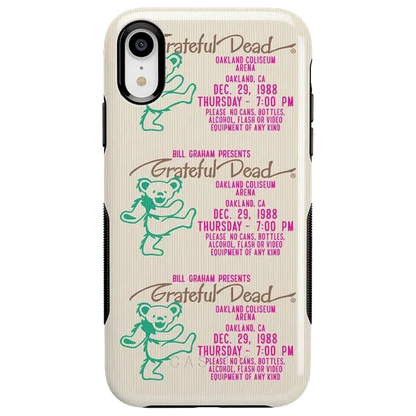 Miracle Ticket | Grateful Dead Vintage Case iPhone Case get.casely Bold iPhone XR