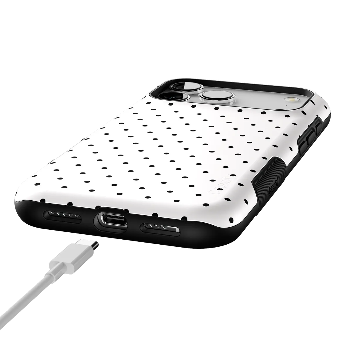 On the Dot | Black Polka Dot Case