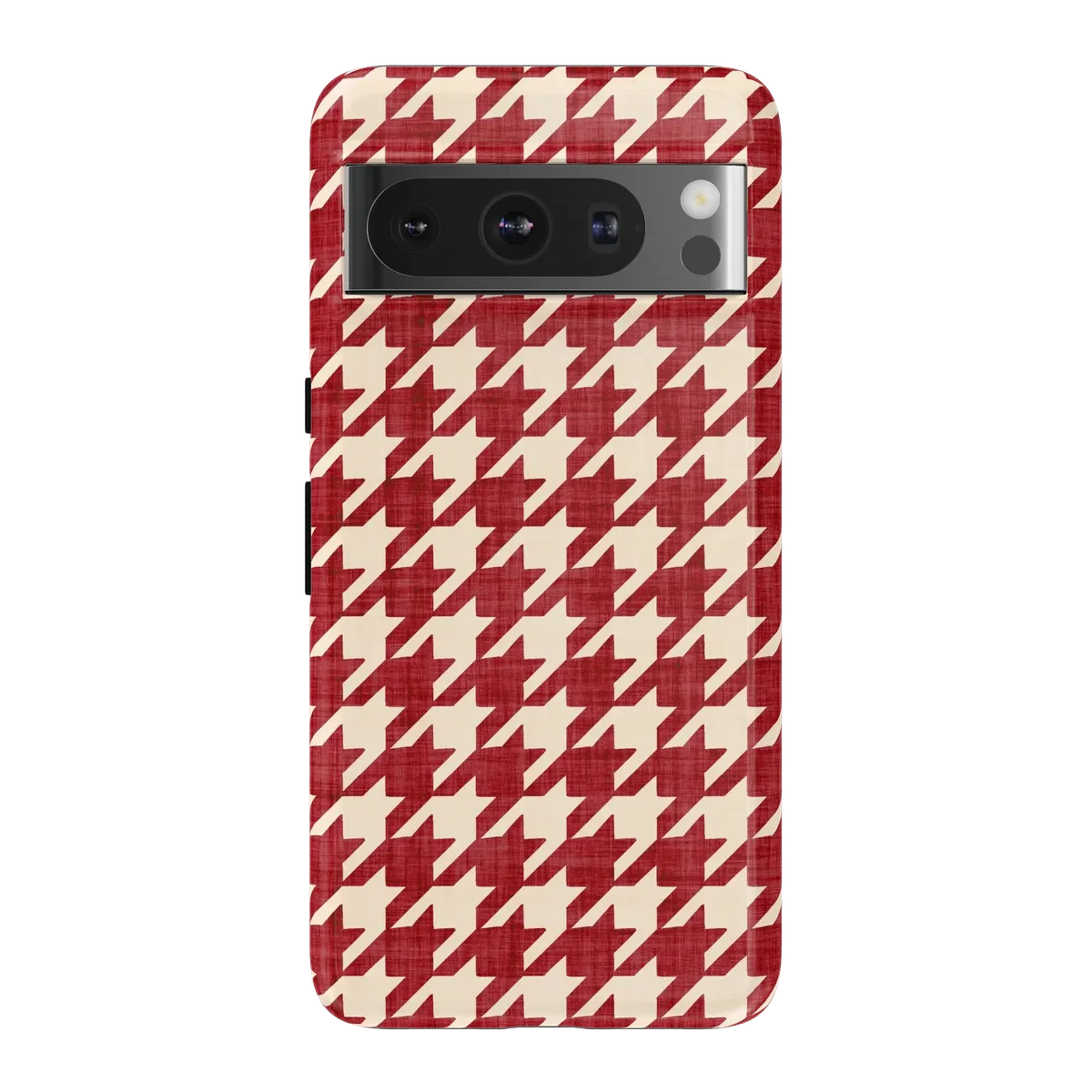 Scarlet Stitch | Red Houndstooth Case