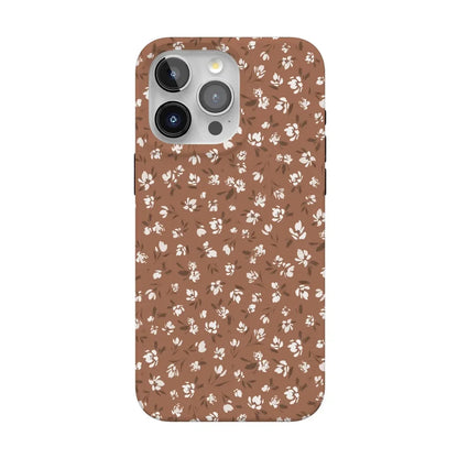Mocha Meadow | Tiny Flowers Case iPhone Case get.casely Classic + MagSafe® iPhone 15 Pro Max