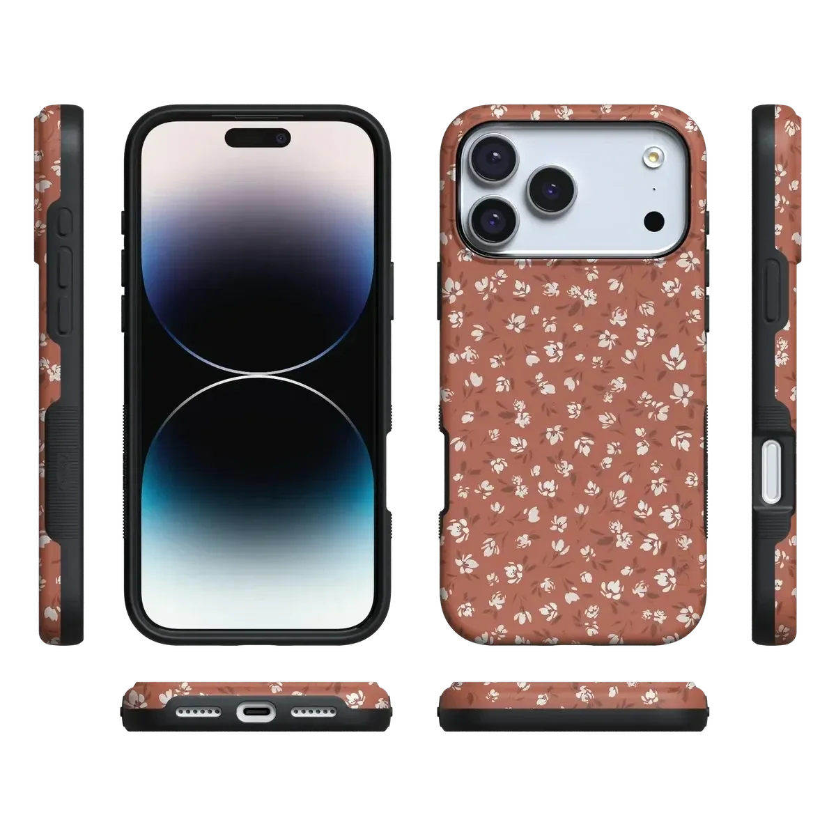 Mocha Meadow | Tiny Flowers Case iPhone Case get.casely